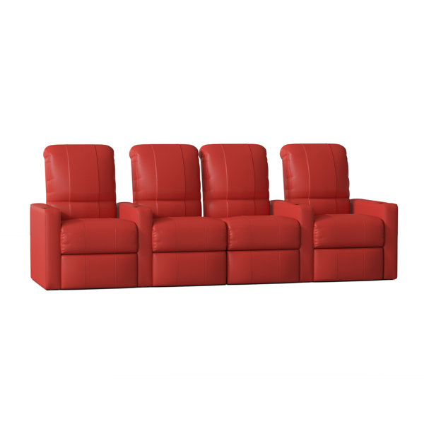 Latitude Run® Upholstered Home Theater Seat with Cup Holder Wayfair